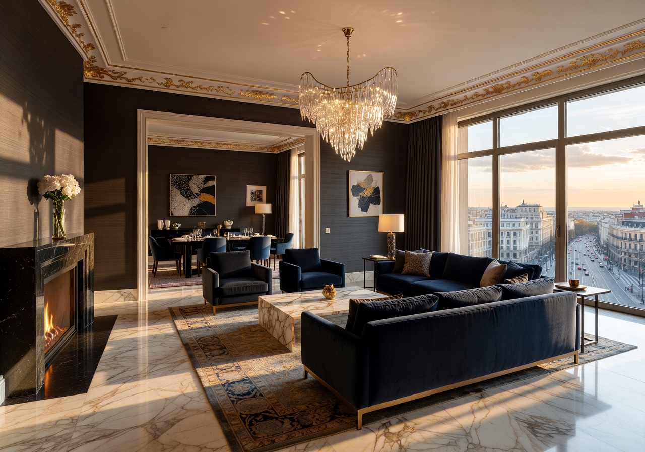Interior view of a luxury suite in Madrid Grand Resort